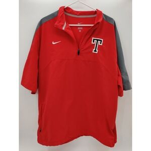 Nike Texas Tech Red Raiders Dri-FIT Quarter Zip Short Sleeve Pullover Mens XL